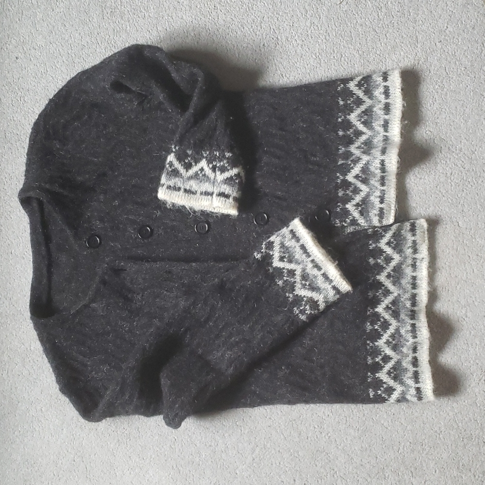 Gun metal grey cardigan